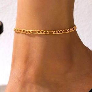 Luxe Golden Chain-link Ankle Bracelet